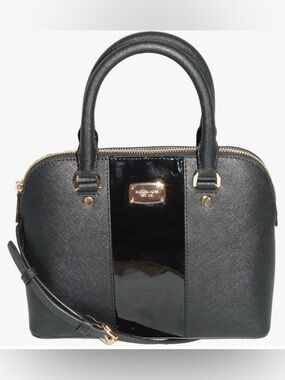 Michael Kors Cindy Large Dome Satchel - Saffiano & Patent